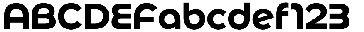 Basenji typeface specimen.