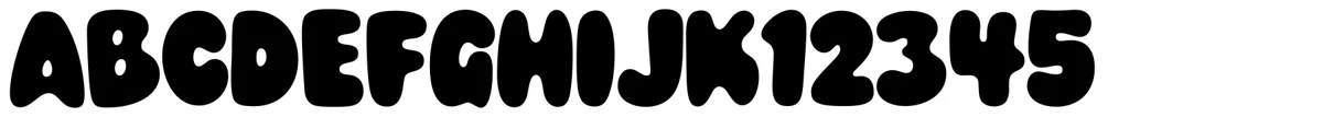 Burpology 字体样张。