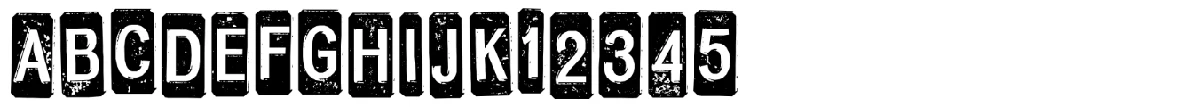 Chrysotile typeface specimen.