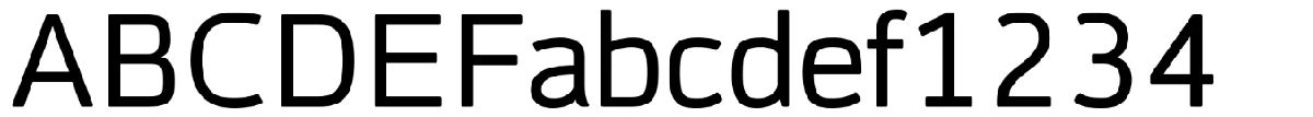 Cinecav X typeface specimen.
