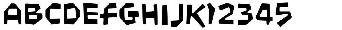 Clipwave 字体样张。
