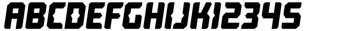 Computechnodigitronic typeface specimen.