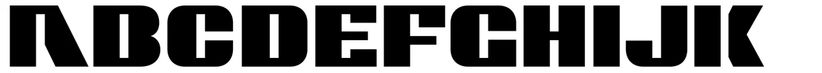 Contour Generator typeface specimen.