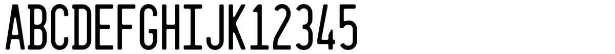 Spécimen de la police Dealerplate.