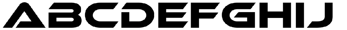Ethnocentric 字体样张。