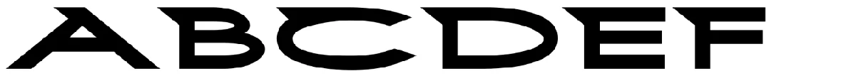 First Blind 2 typeface specimen.