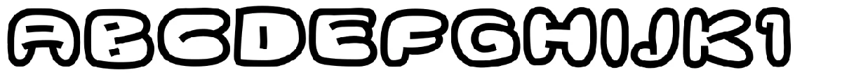 Ghostmeat typeface specimen.