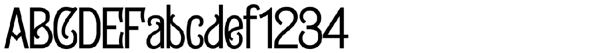 Gildabeth typeface specimen.