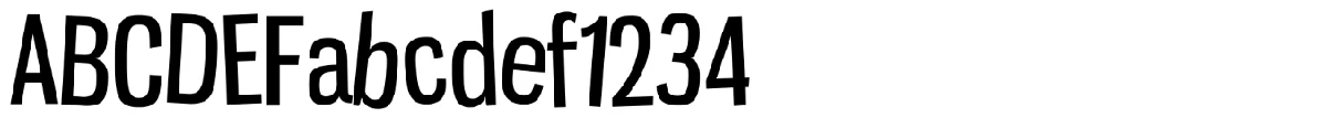 Gnuolane Jump typeface specimen.