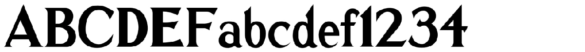 Muestra de la tipografía Goldburg.