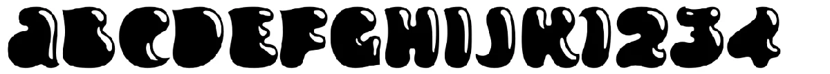 Inkleaの書体見本。