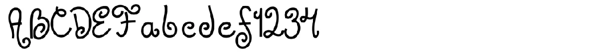 Muestra de la tipografía Jandles.