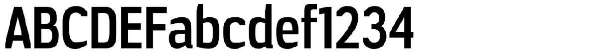 Jesaya 字体样张。