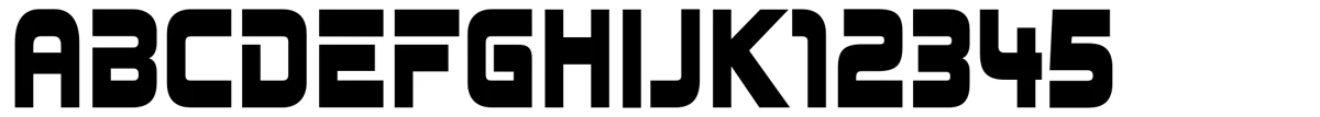 Johnny Fever typeface specimen.