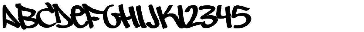 Owned typeface specimen.