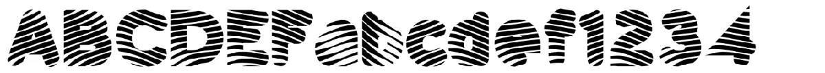 Pants Patrol typeface specimen.
