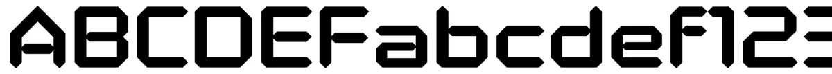 Polarized 字体样张。