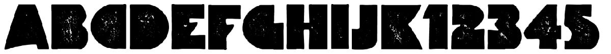 Pound typeface specimen.