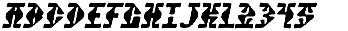 Stupefaction typeface specimen.