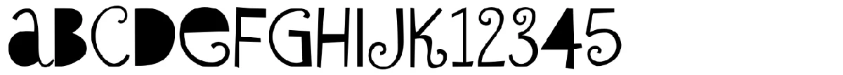 Sybil Green typeface specimen.