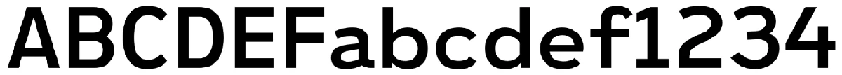 Ultraproxi typeface specimen.