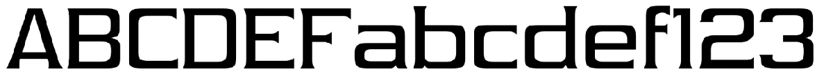 Schriftmuster von Vibrocentric.