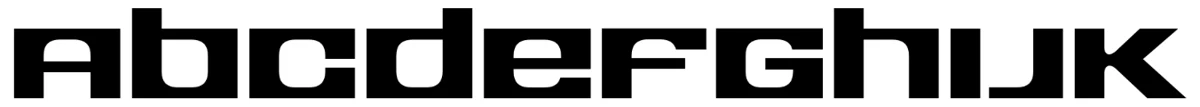 Wavetable typeface specimen.