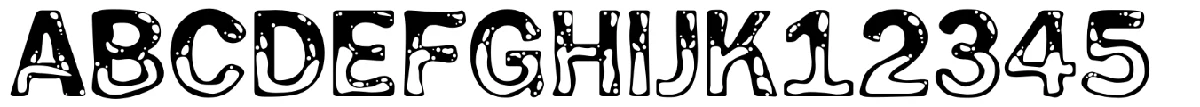 Wet Pet typeface specimen.