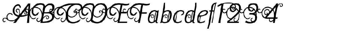 Yellande 字体样张。