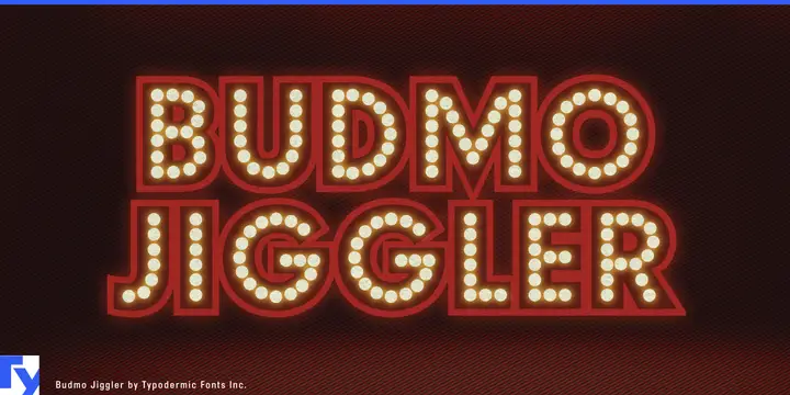 Muestra de la tipografía Budmo