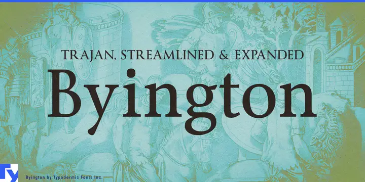 Byington typeface specimen