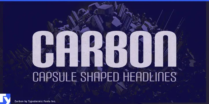 Carbon typeface specimen