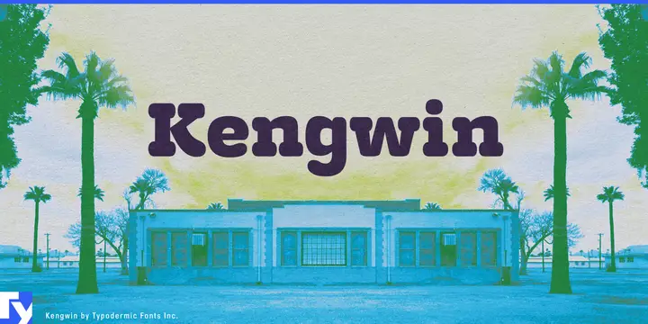 Muestra de la tipografía Kengwin