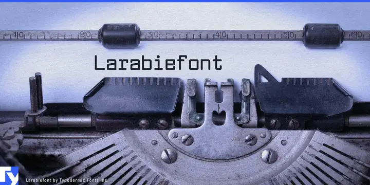 Muestra de la tipografía Larabiefont