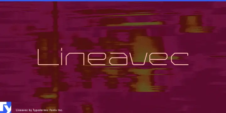Lineavec typeface specimen