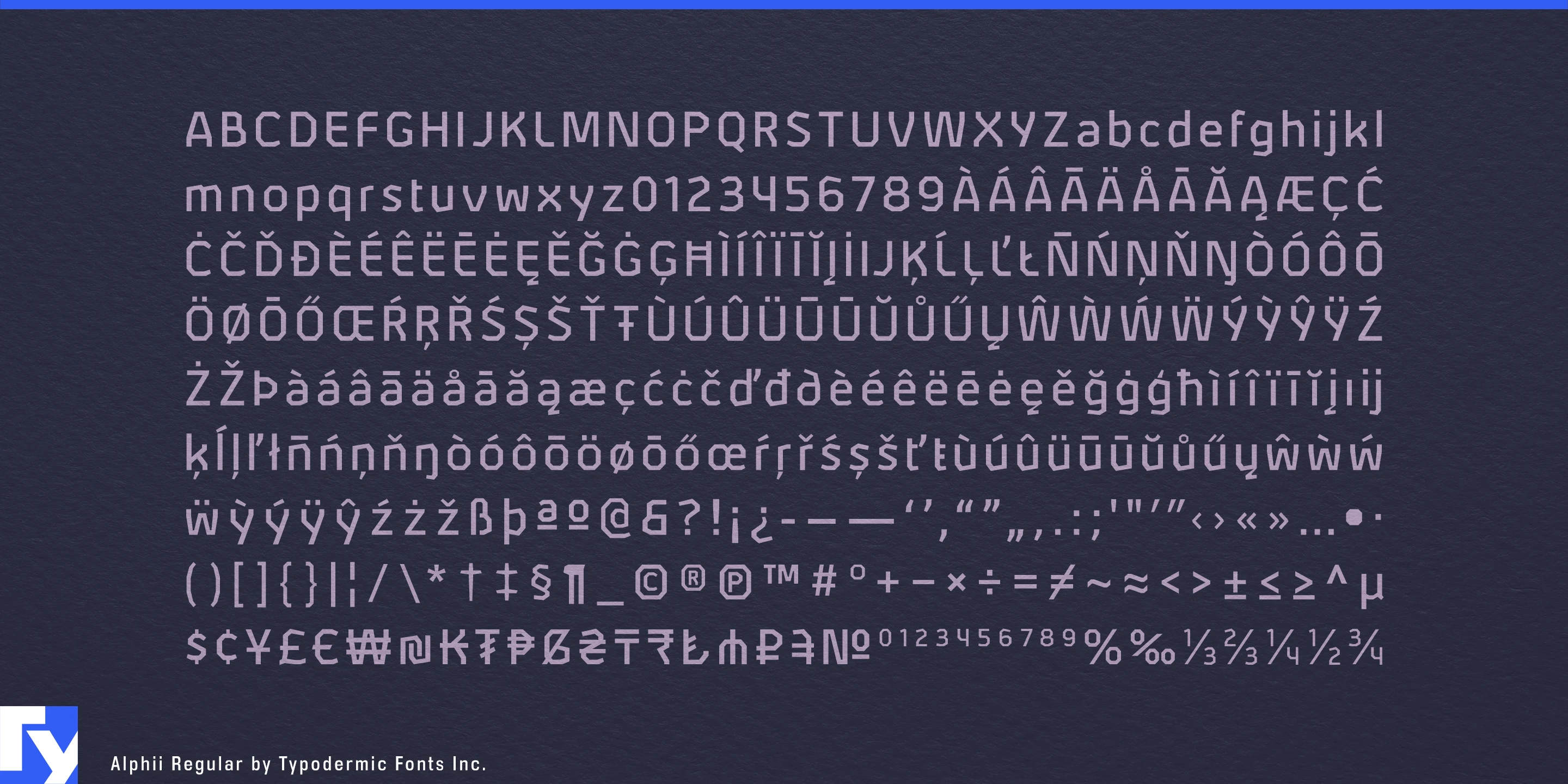 Schriftmuster 5 von Alphii
