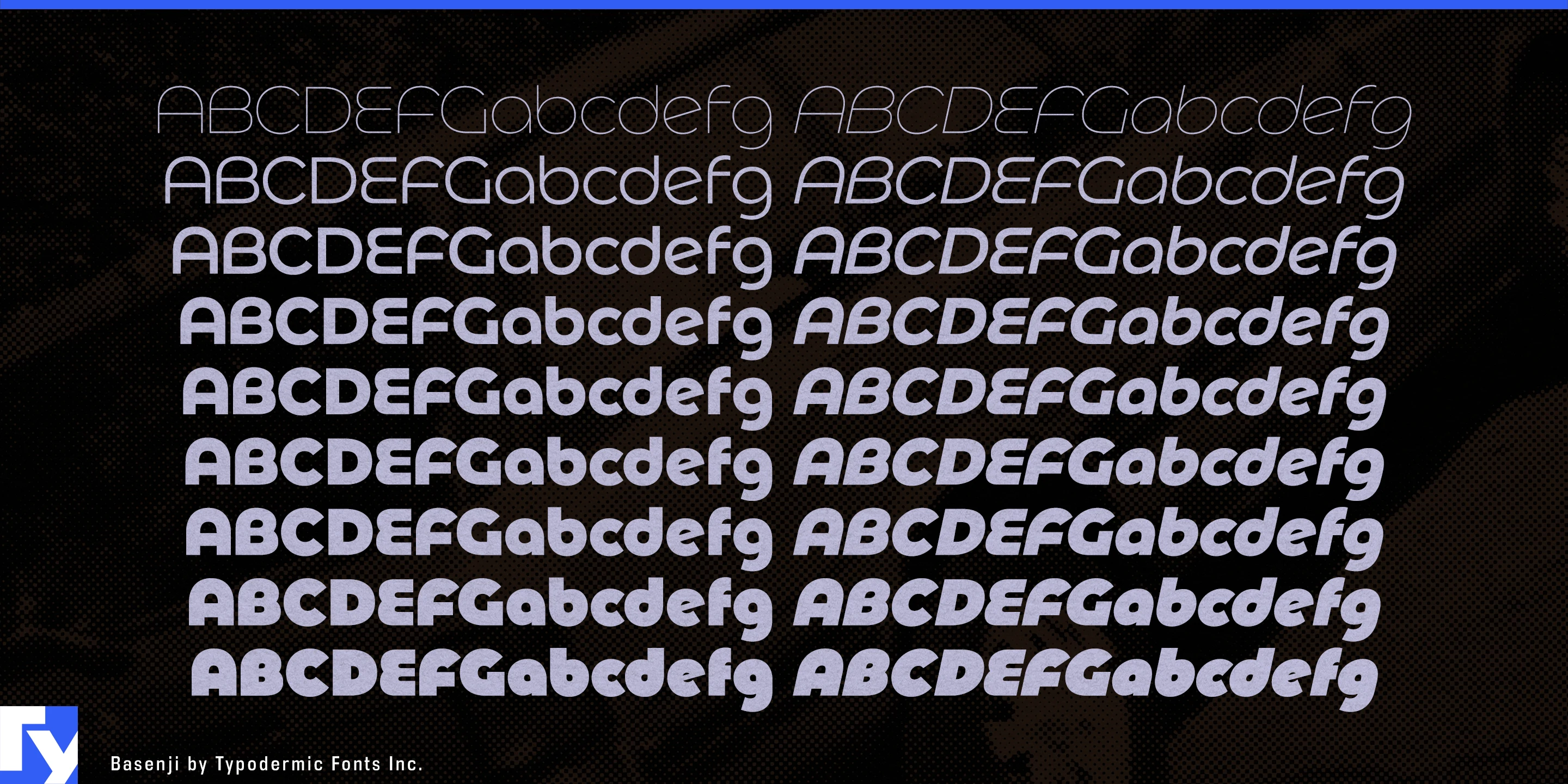 Schriftmuster 4 von Basenji