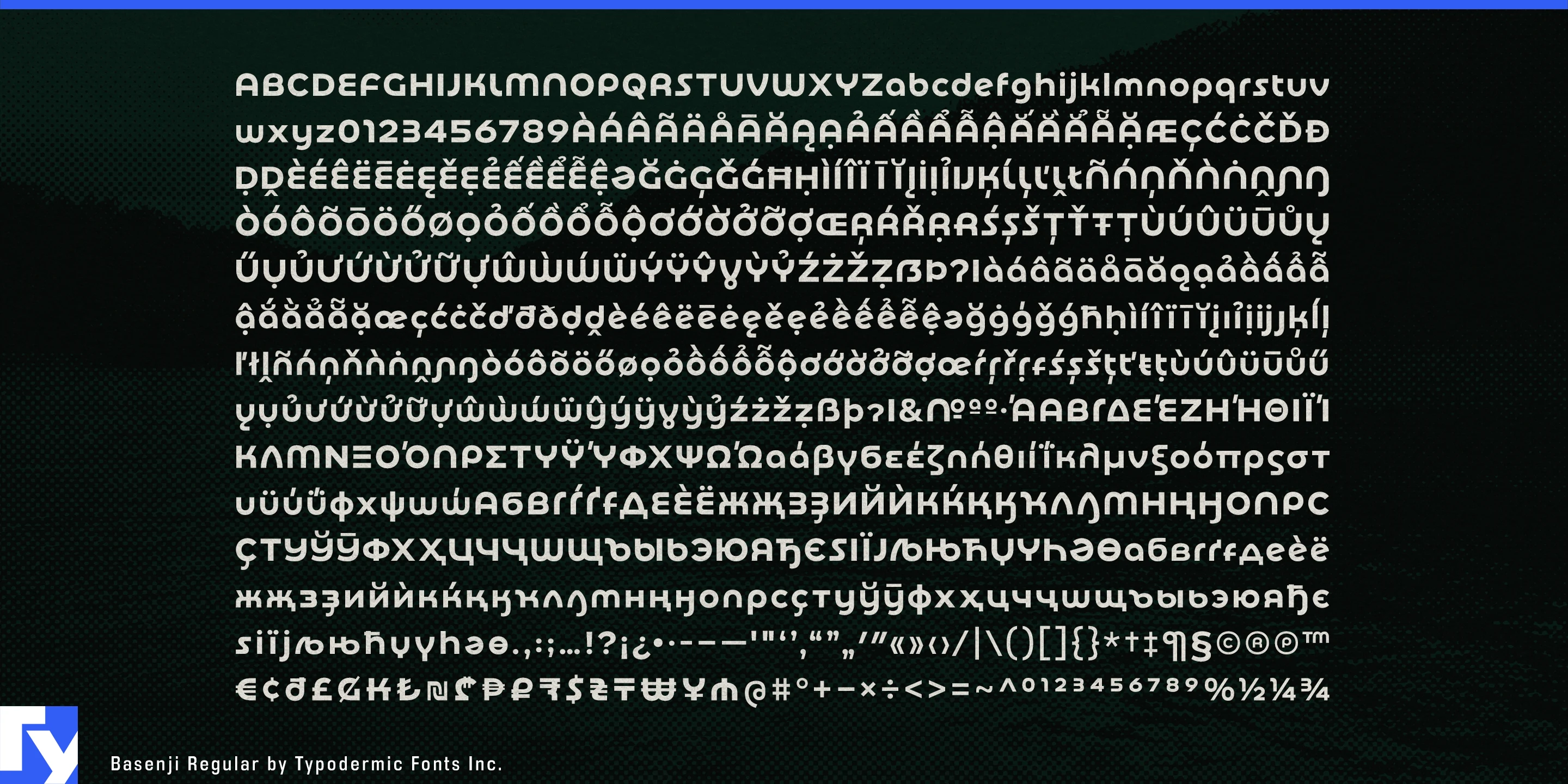 Schriftmuster 5 von Basenji