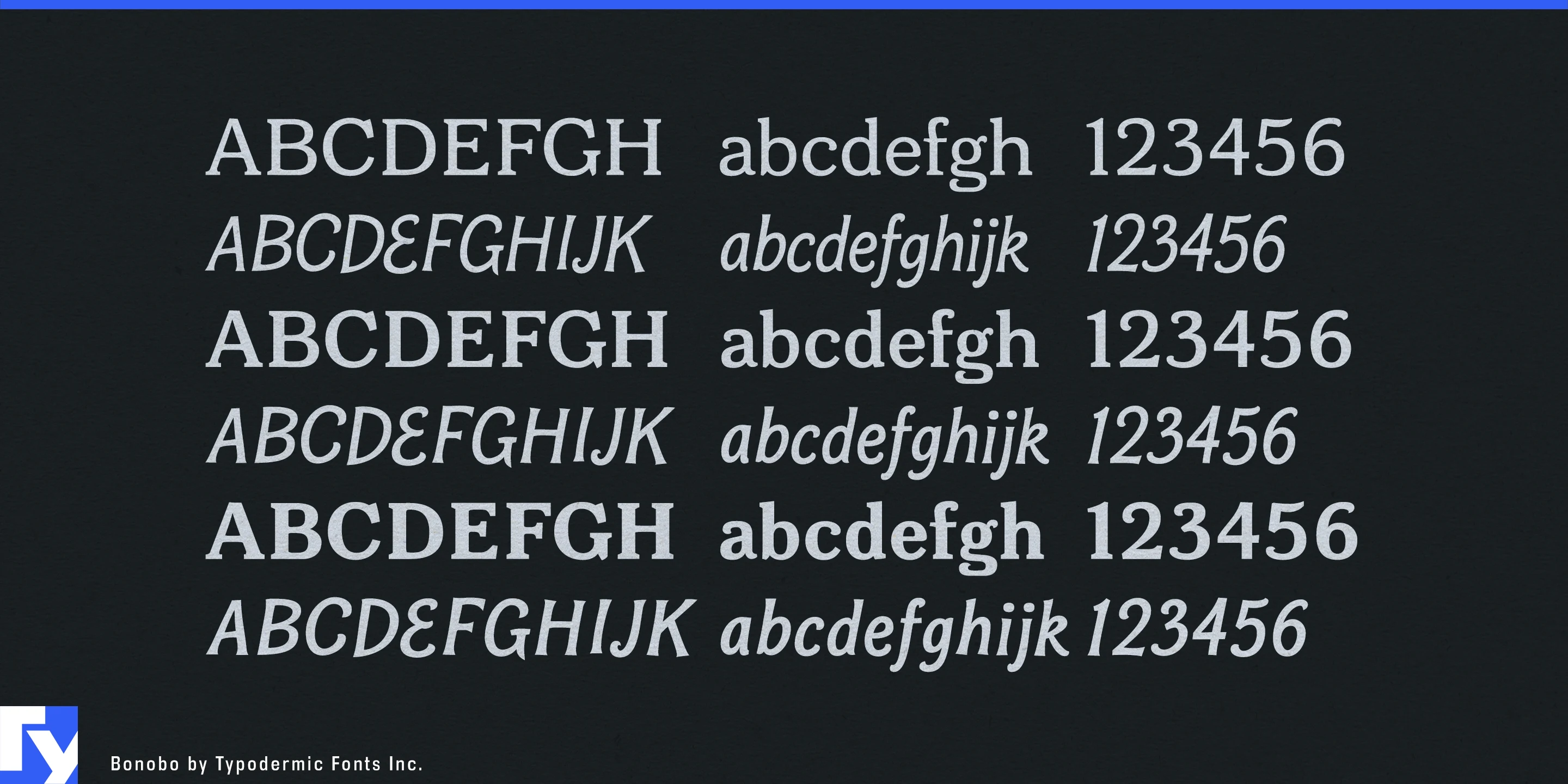 Schriftmuster 4 von Bonobo
