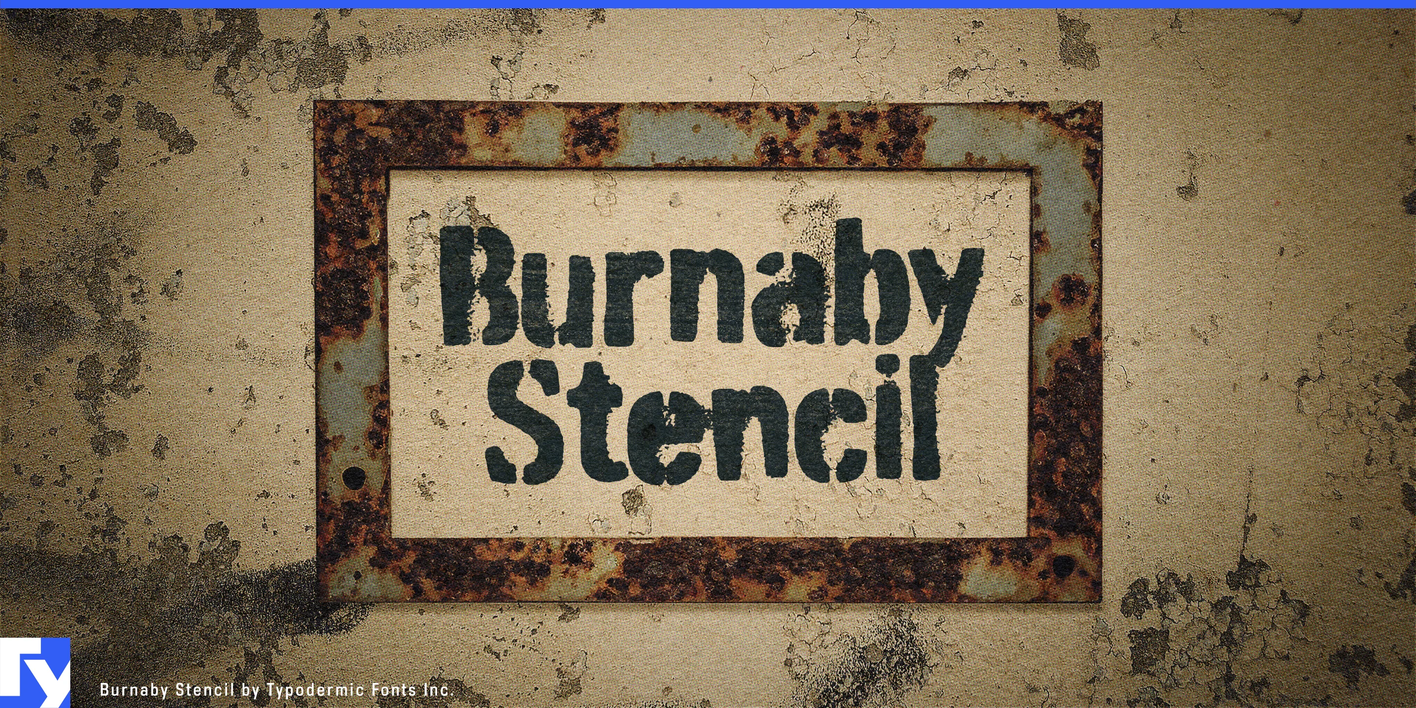Burnaby Stencil specimen 1