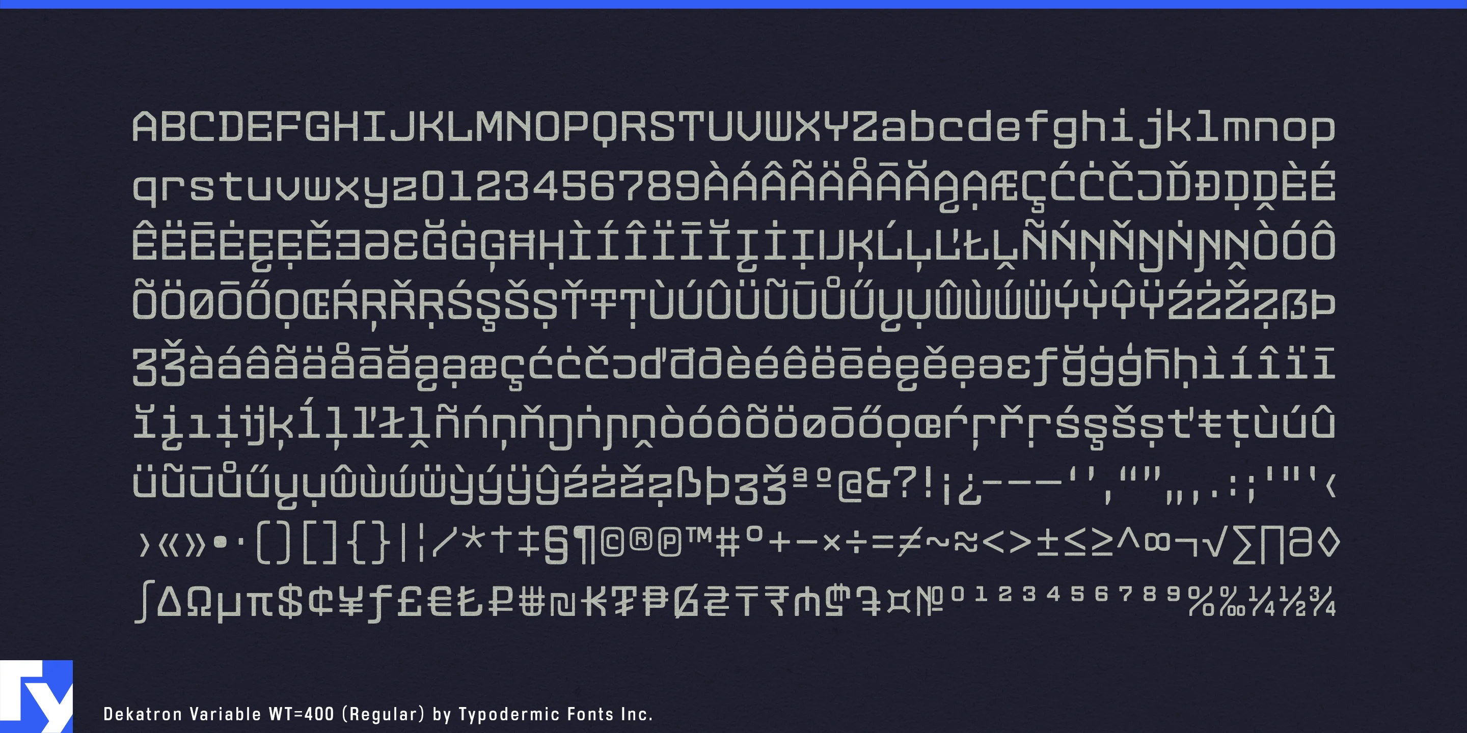 Schriftmuster 12 von Dekatron