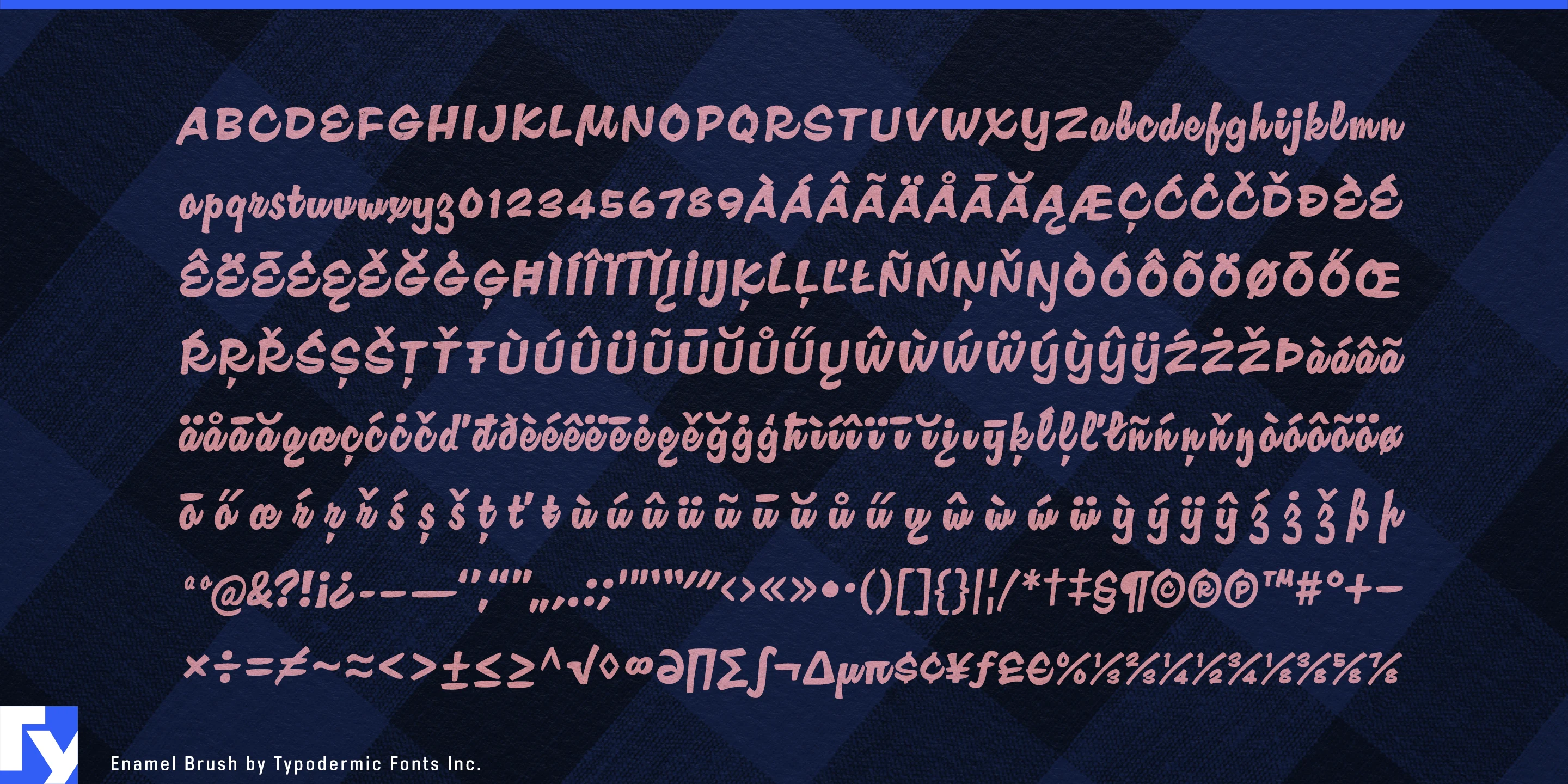 Schriftmuster 5 von Enamel Brush