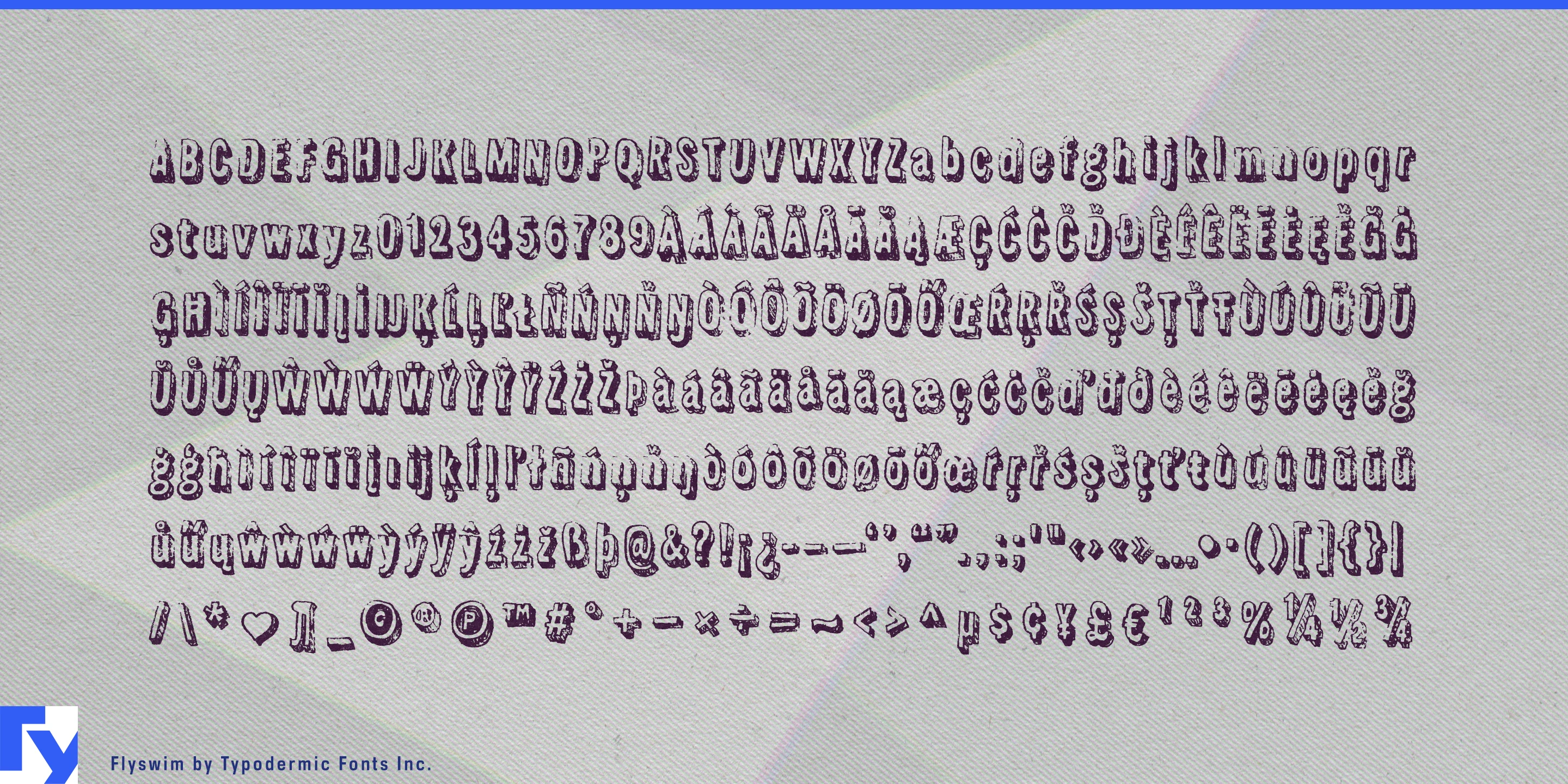 Schriftmuster 5 von Flyswim