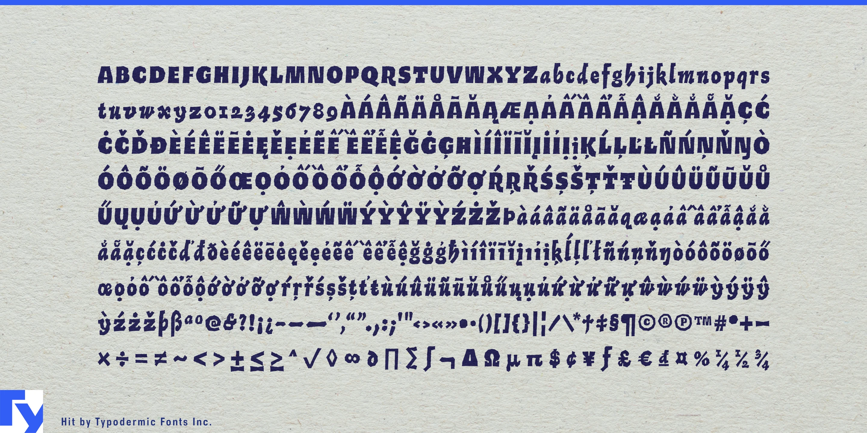 Schriftmuster 5 von Hit