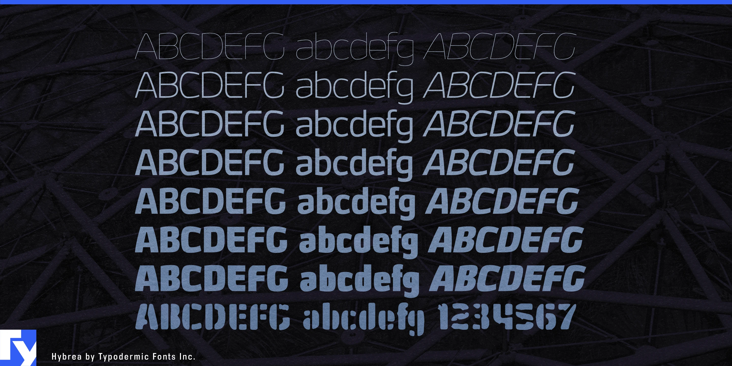 Schriftmuster 4 von Hybrea