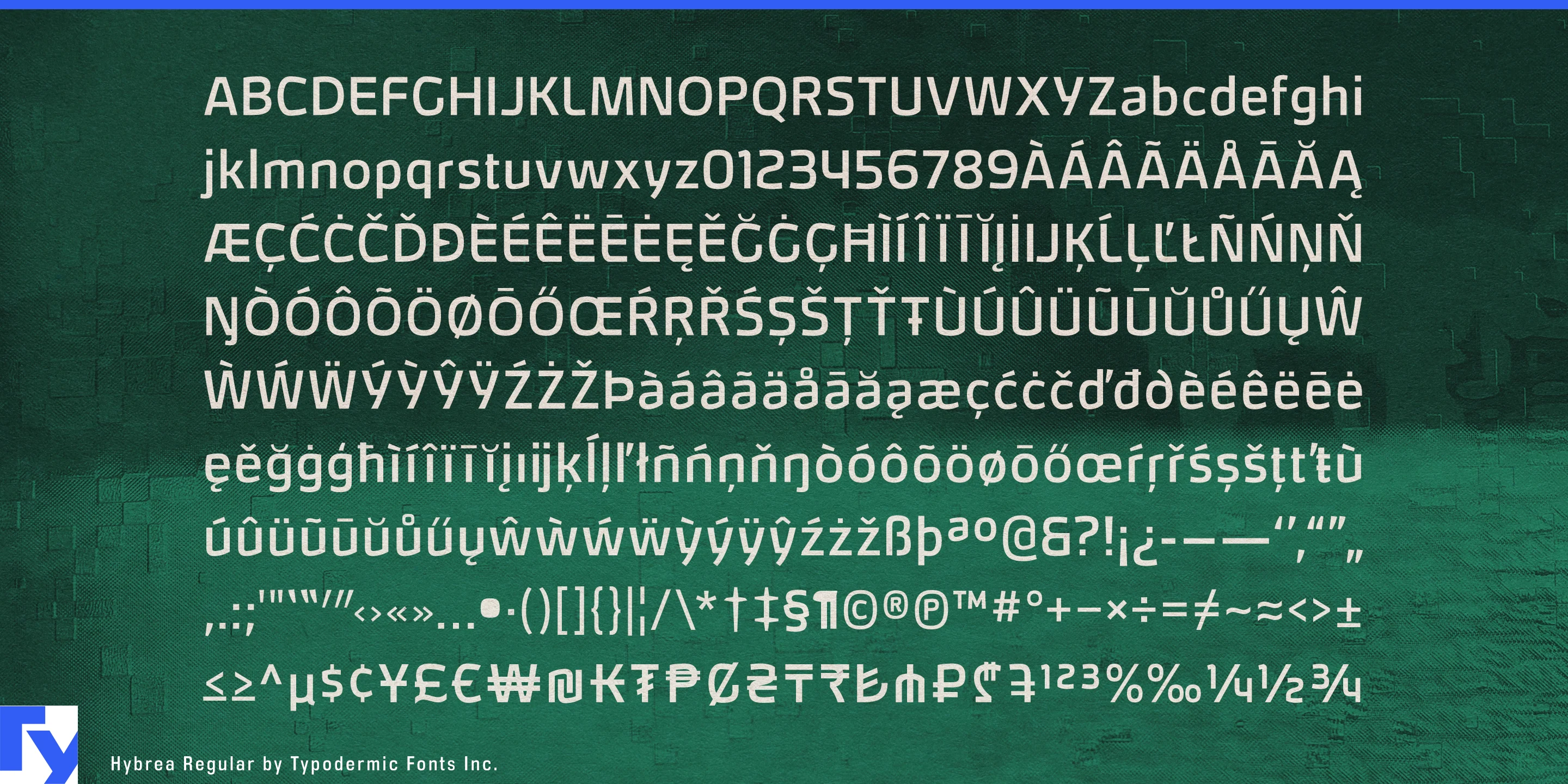 Schriftmuster 5 von Hybrea
