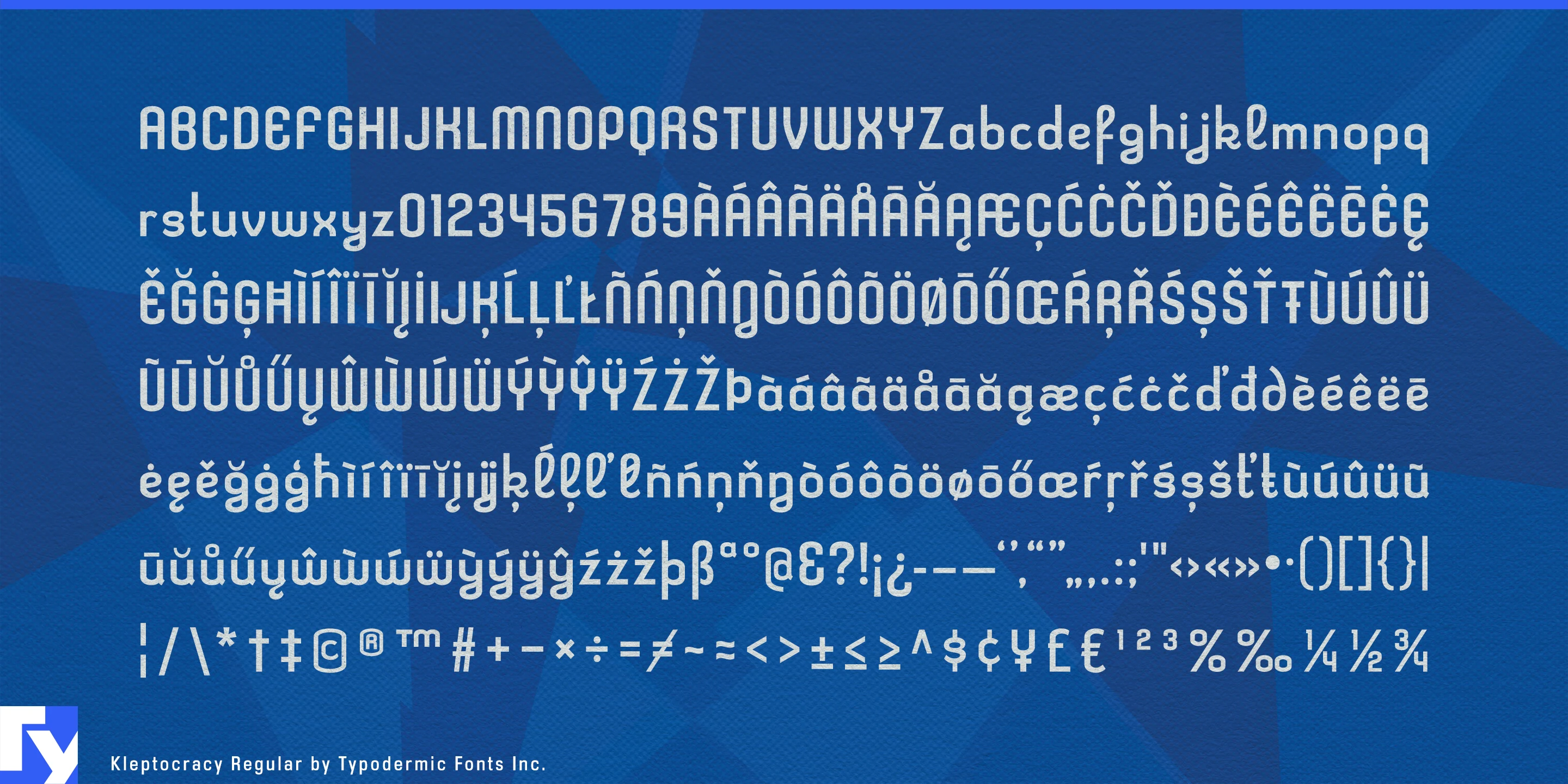 Schriftmuster 5 von Kleptocracy