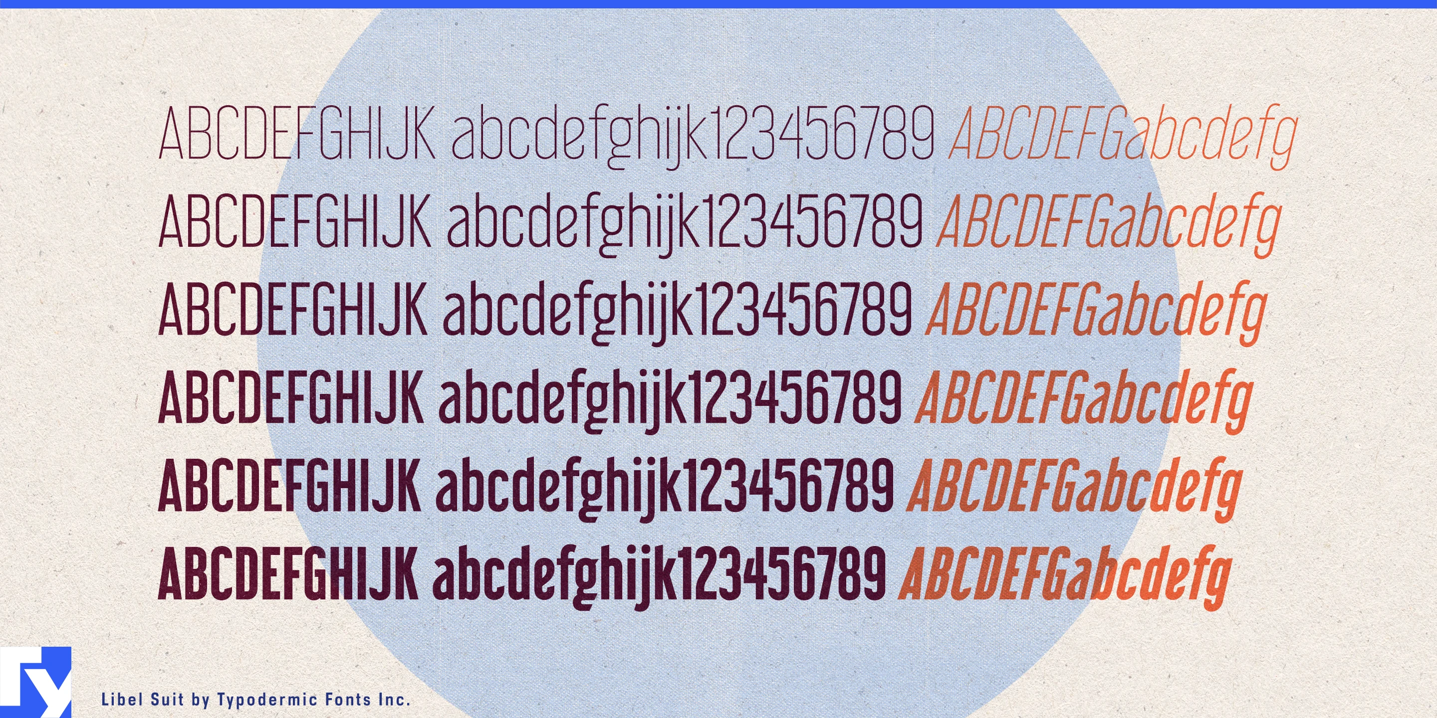 Schriftmuster 4 von Libel Suit