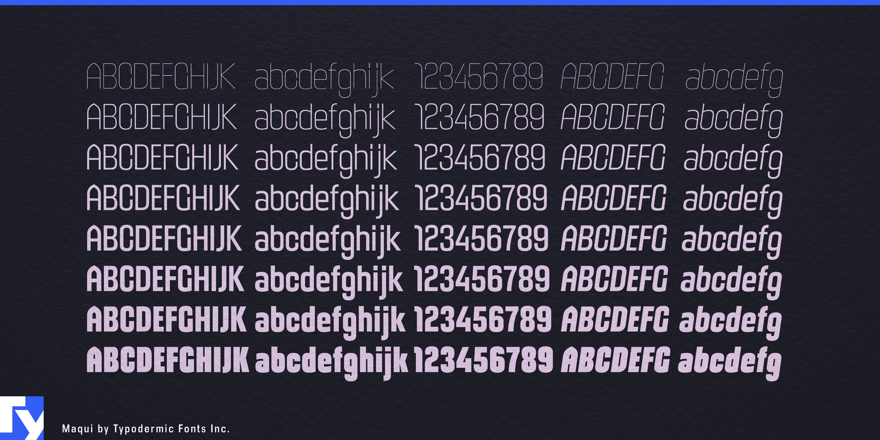 Schriftmuster 4 von Maqui
