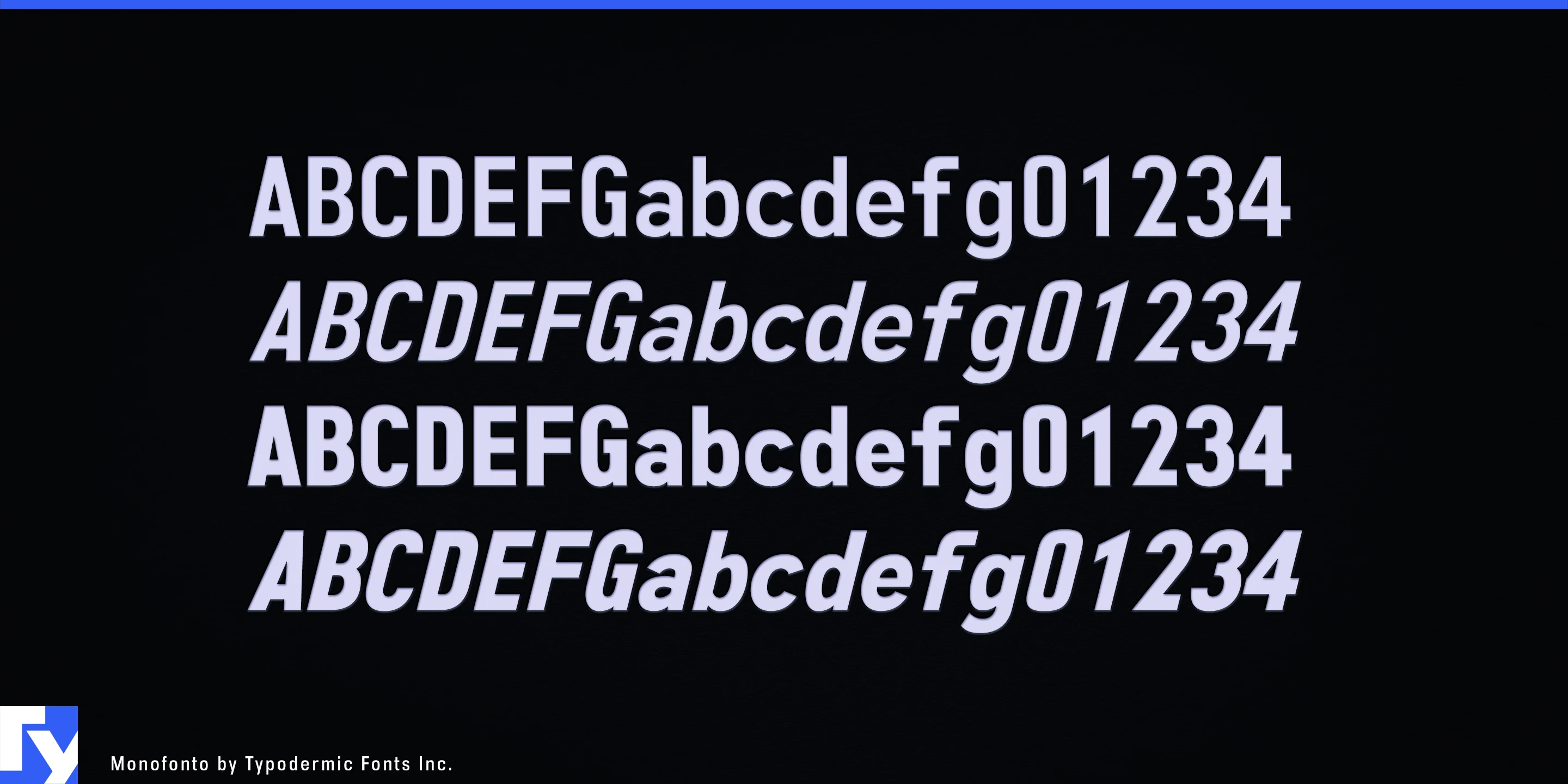 Schriftmuster 4 von Monofonto
